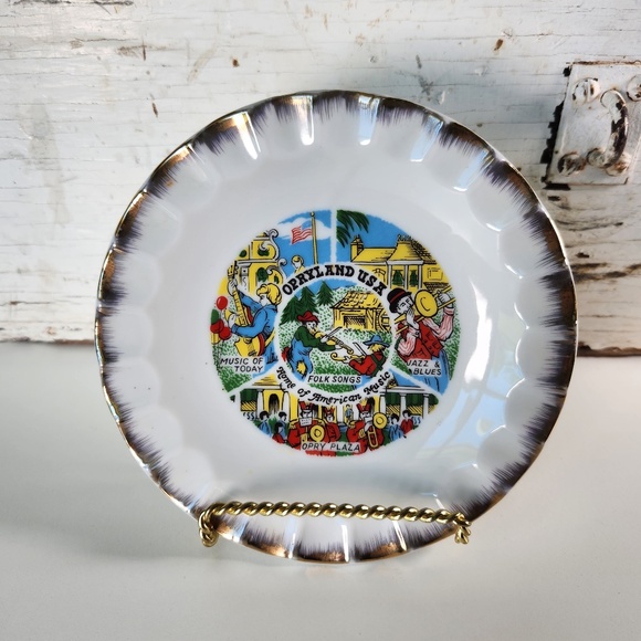 VTG Nashville Tennessee Opryland Porcelain Souvenir Ashtray- Collectible Ashtray - Picture 3 of 10